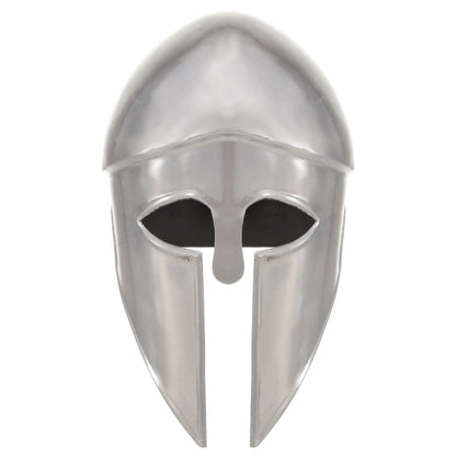 Soldatenhelm Grieks Replica Larp Staal Zilverkleurig model 26