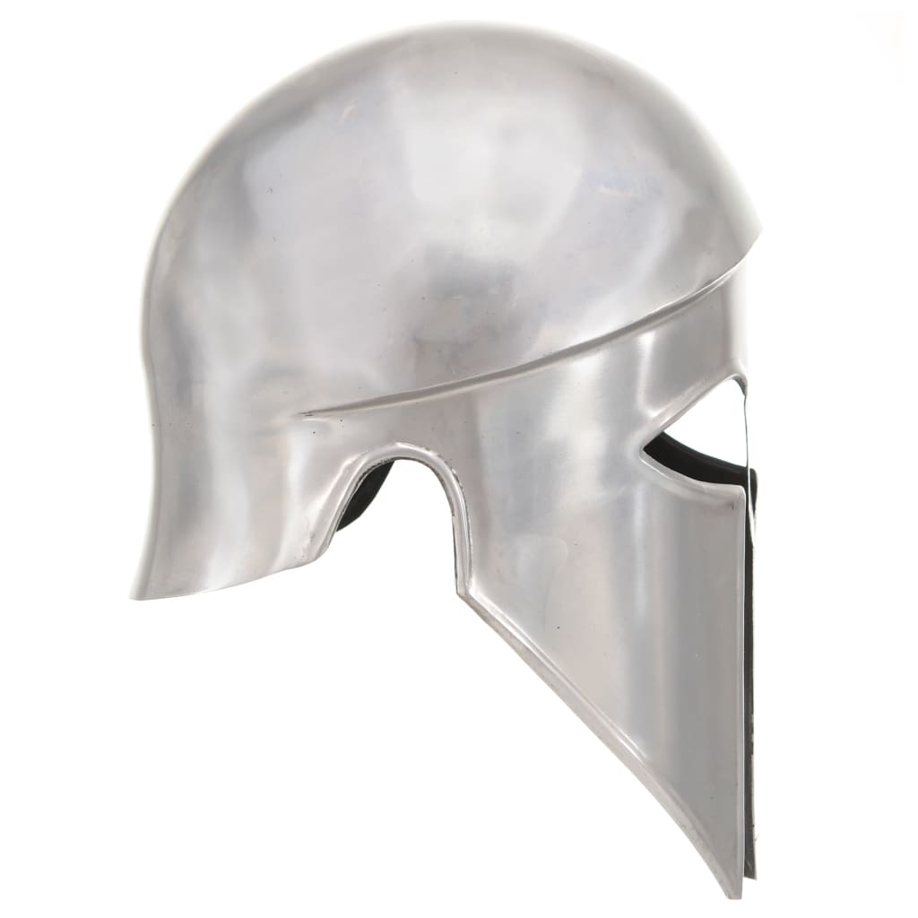 Soldatenhelm Grieks Replica Larp Staal Zilverkleurig model 26