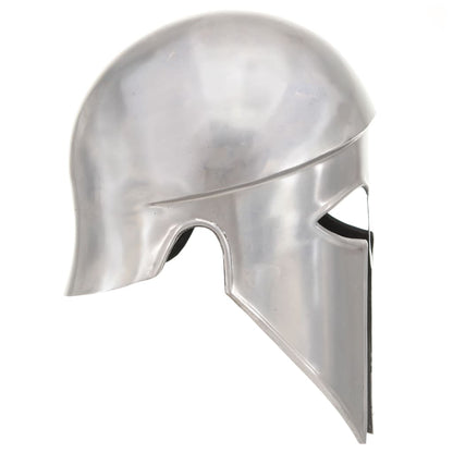 Soldatenhelm Grieks Replica Larp Staal Zilverkleurig model 26
