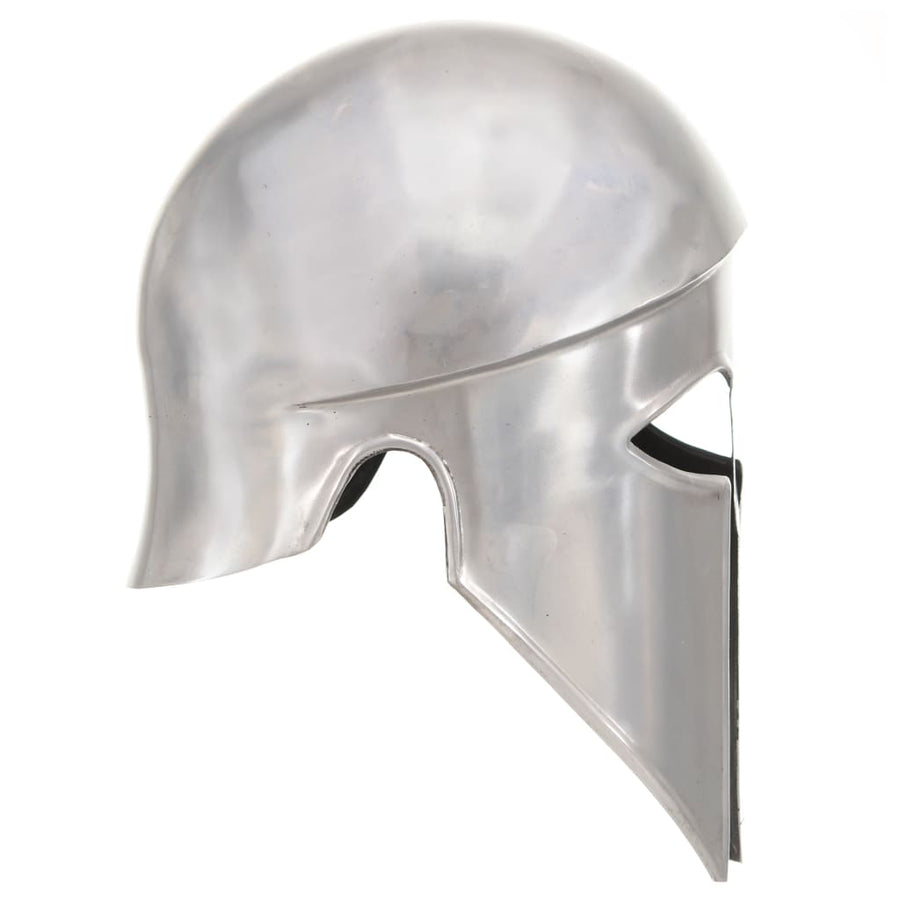 Soldatenhelm Grieks Replica Larp Staal Zilverkleurig model 26