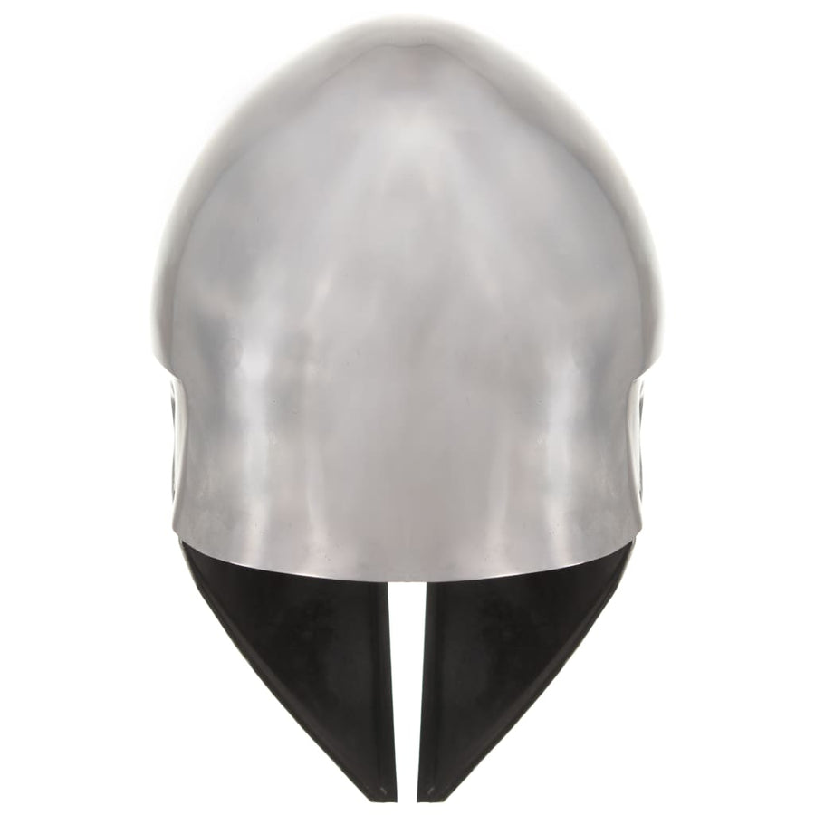 Soldatenhelm Grieks Replica Larp Staal Zilverkleurig model 26