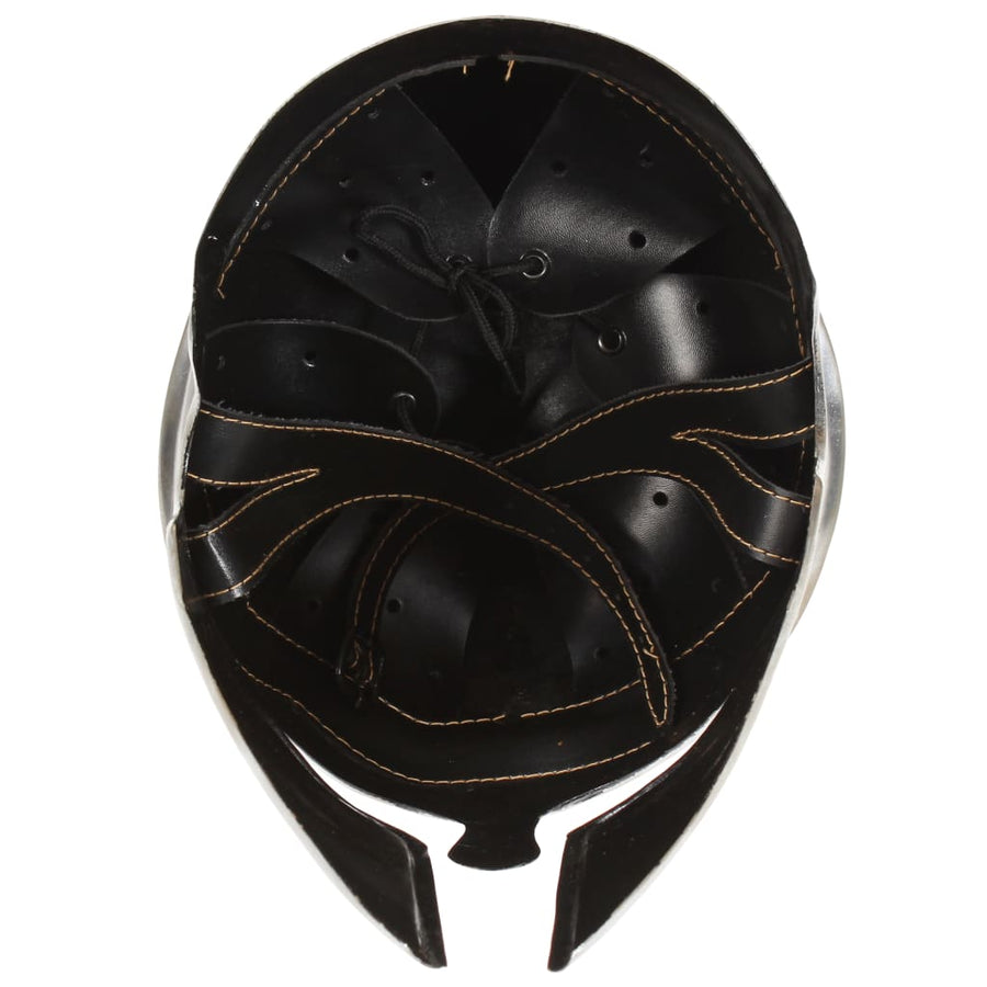 Soldatenhelm Grieks Replica Larp Staal Zilverkleurig model 26
