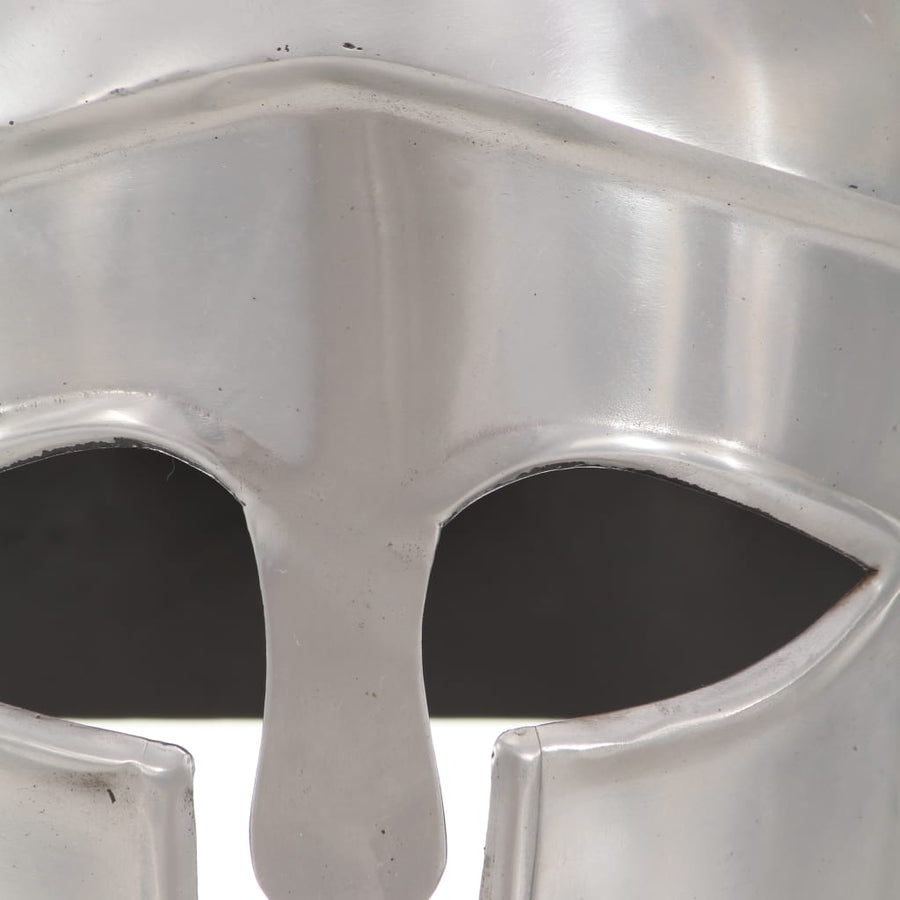 Soldatenhelm Grieks Replica Larp Staal Zilverkleurig model 26