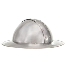 Ridderhelm Middeleeuws Replica Larp Staal Zilverkleurig model 11