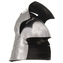 Ridderhelm Middeleeuws Replica Larp Staal Zilverkleurig