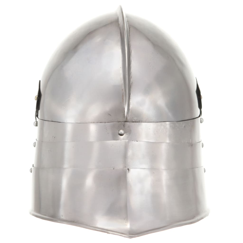 Ridderhelm Middeleeuws Replica Larp Staal Zilverkleurig