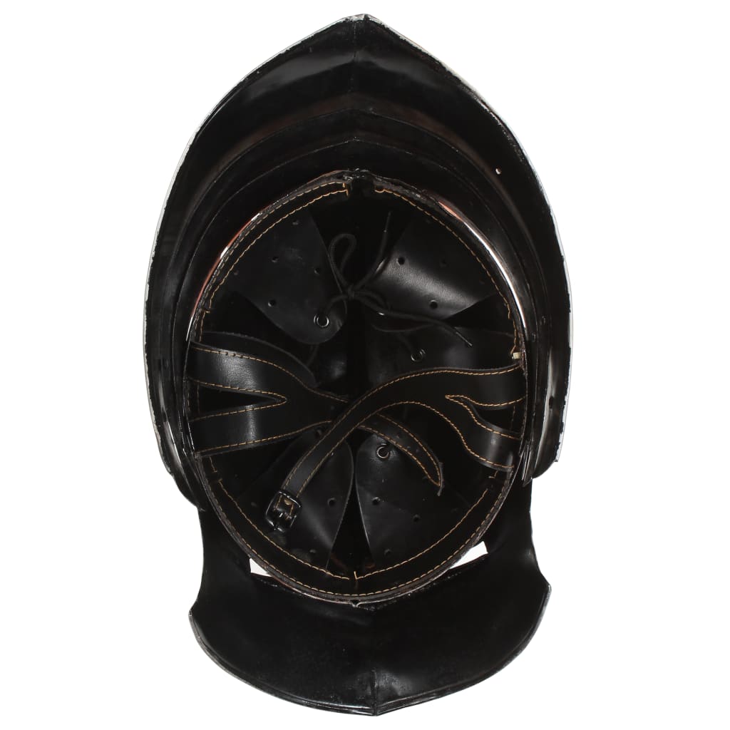 Ridderhelm Middeleeuws Replica Larp Staal Zilverkleurig