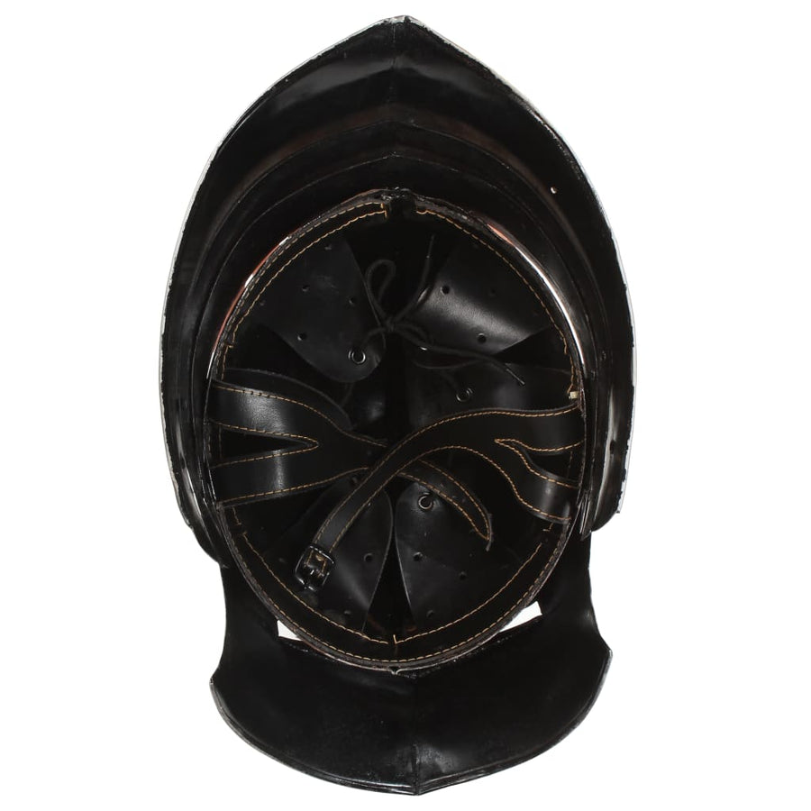 Ridderhelm Middeleeuws Replica Larp Staal Zilverkleurig