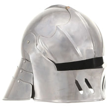 Ridderhelm Middeleeuws Replica Larp Staal Zilverkleurig