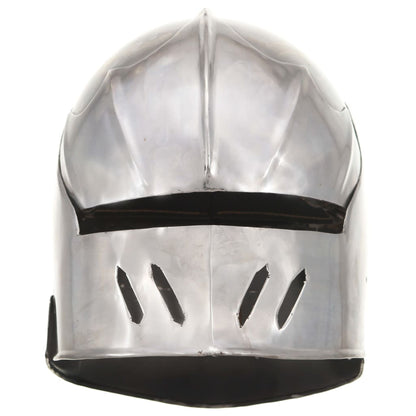 Ridderhelm Middeleeuws Replica Larp Staal Zilverkleurig