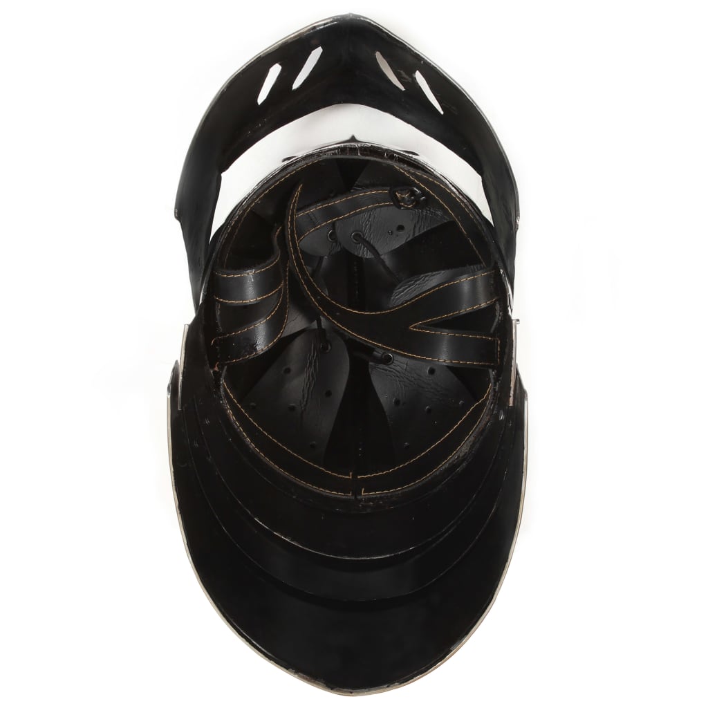 Ridderhelm Middeleeuws Replica Larp Staal Zilverkleurig