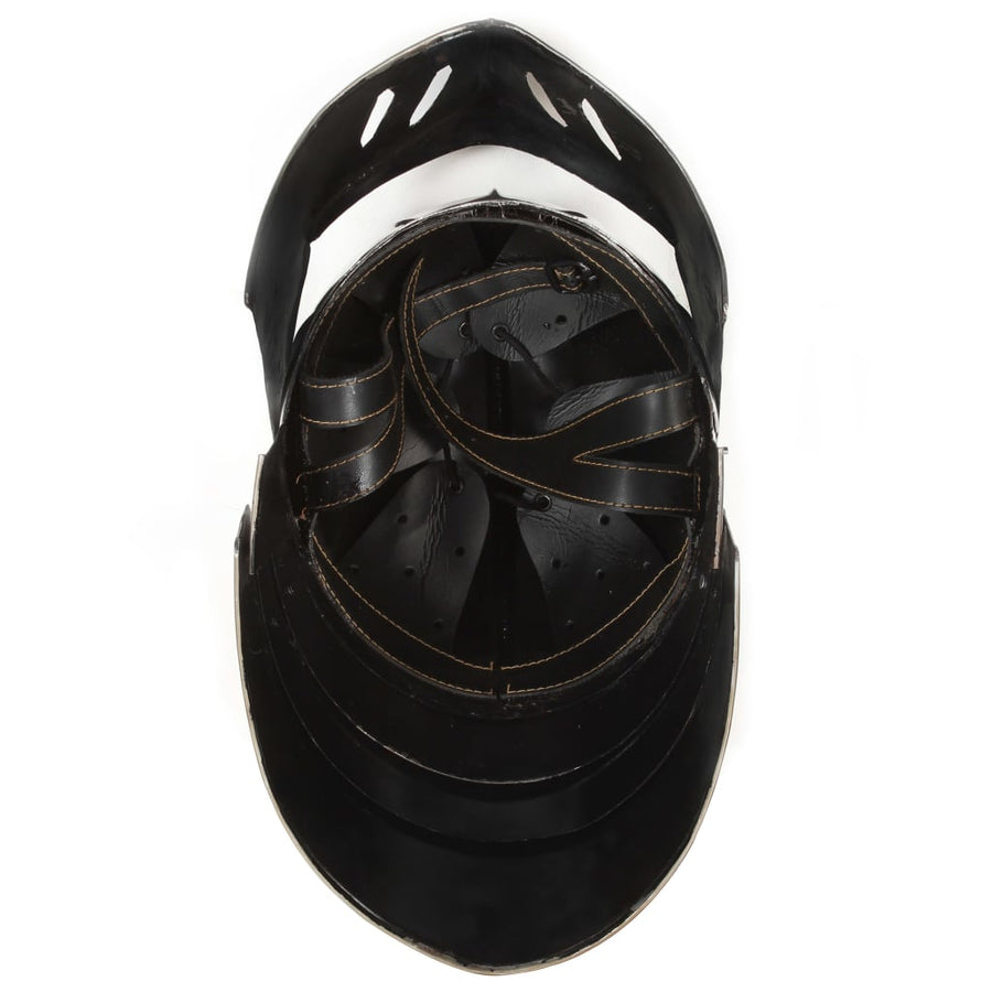 Ridderhelm Middeleeuws Replica Larp Staal Zilverkleurig