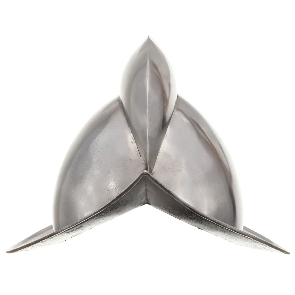 Ridderhelm Middeleeuws Replica Larp Staal Zilverkleurig
