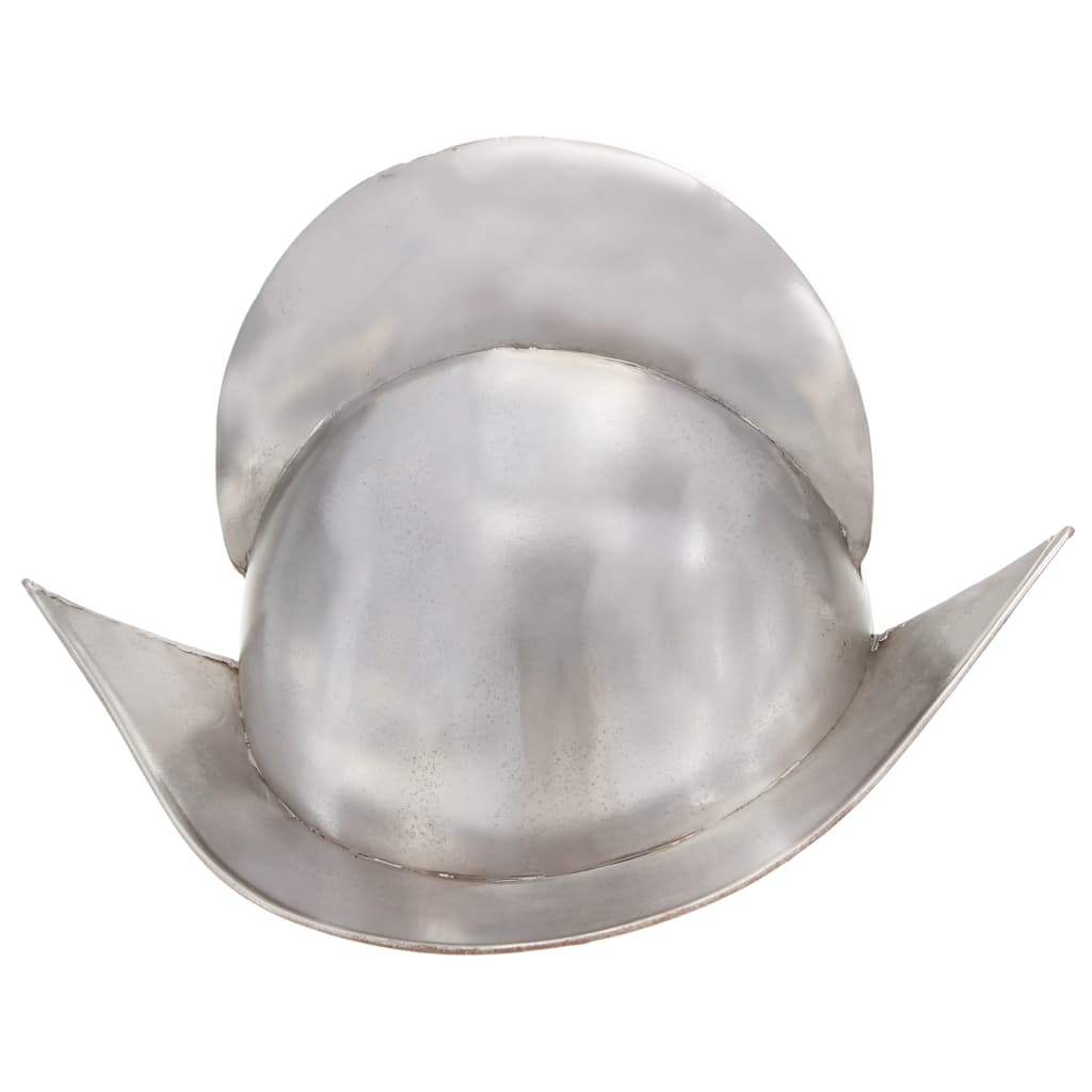 Ridderhelm Middeleeuws Replica Larp Staal Zilverkleurig