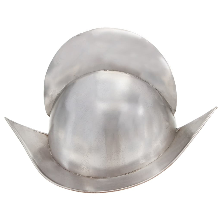 Ridderhelm Middeleeuws Replica Larp Staal Zilverkleurig