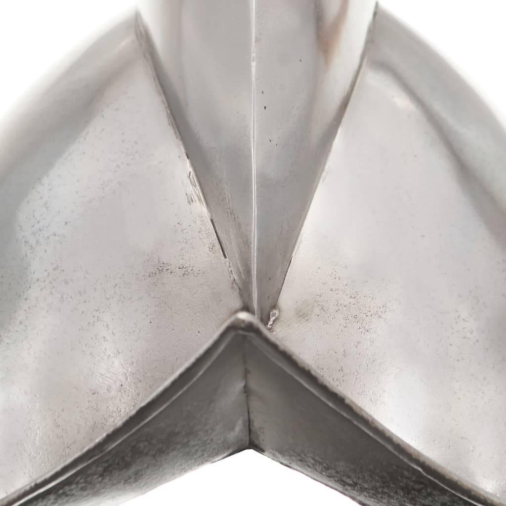 Ridderhelm Middeleeuws Replica Larp Staal Zilverkleurig