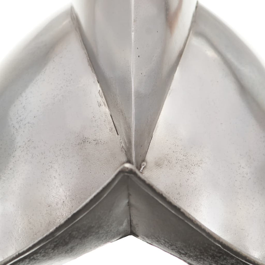 Ridderhelm Middeleeuws Replica Larp Staal Zilverkleurig
