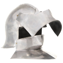 Ridderhelm Middeleeuws Replica Larp Staal Zilverkleurig