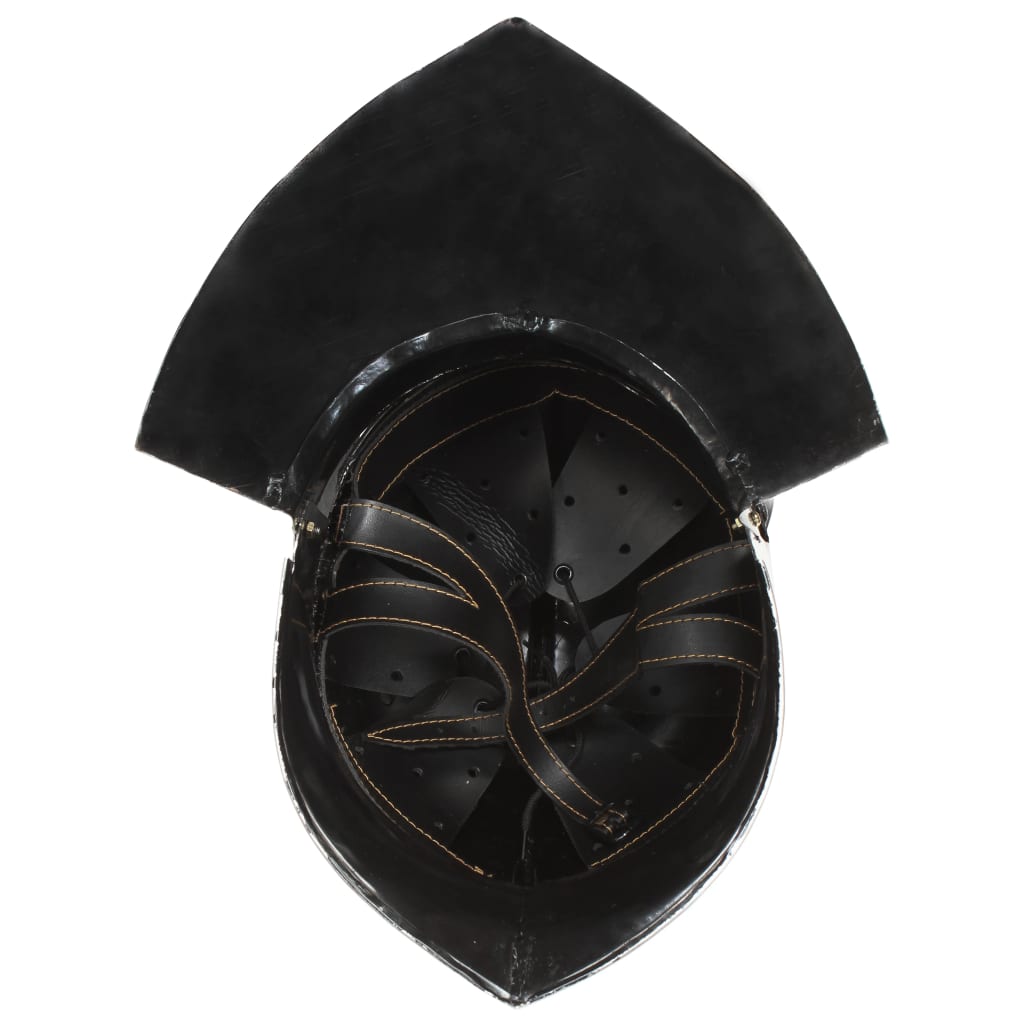 Ridderhelm Middeleeuws Replica Larp Staal Zilverkleurig