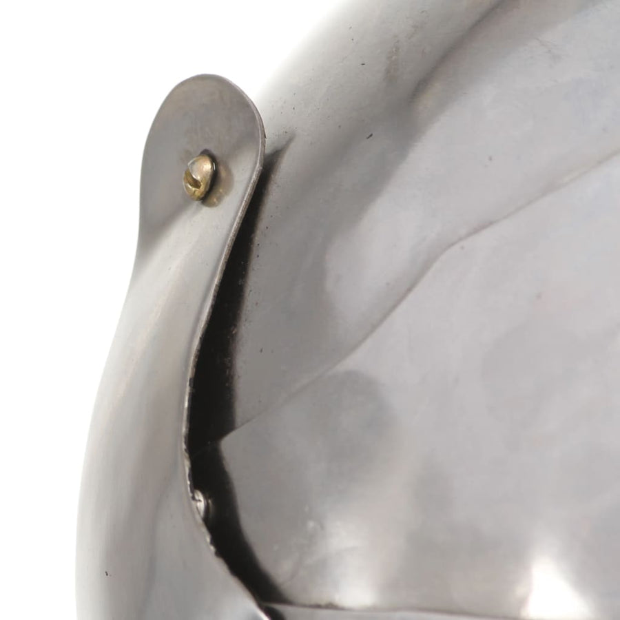 Ridderhelm Middeleeuws Replica Larp Staal Zilverkleurig