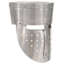 Ridderhelm Middeleeuws Replica Larp Staal Zilverkleurig