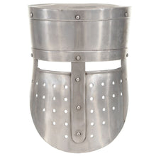 Ridderhelm Middeleeuws Replica Larp Staal Zilverkleurig