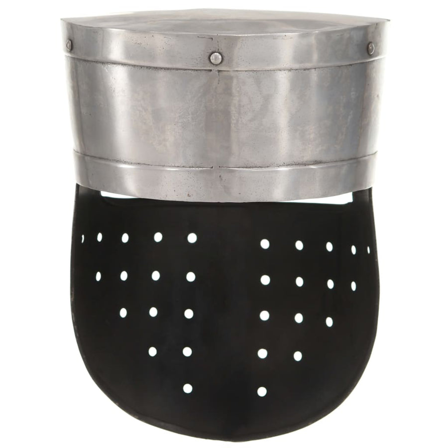 Ridderhelm Middeleeuws Replica Larp Staal Zilverkleurig