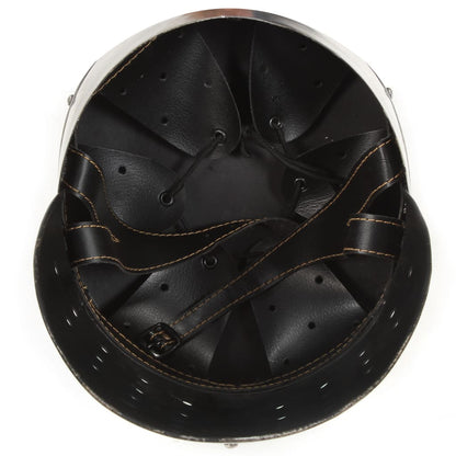 Ridderhelm Middeleeuws Replica Larp Staal Zilverkleurig