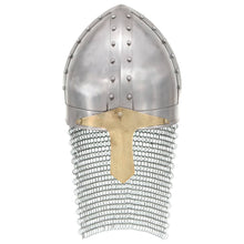 Kruisvaardershelm Replica Larp Staal Zilverkleurig