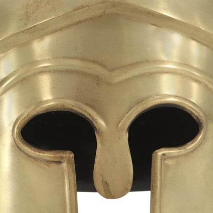 Soldatenhelm Grieks Replica Larp Staal Messingkleurig Model 4