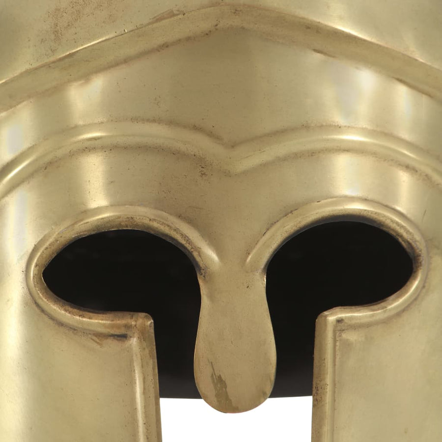 Soldatenhelm Grieks Replica Larp Staal Messingkleurig Model 4