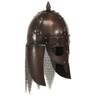 Vikinghelm replica staal koperkleurig 45 cm