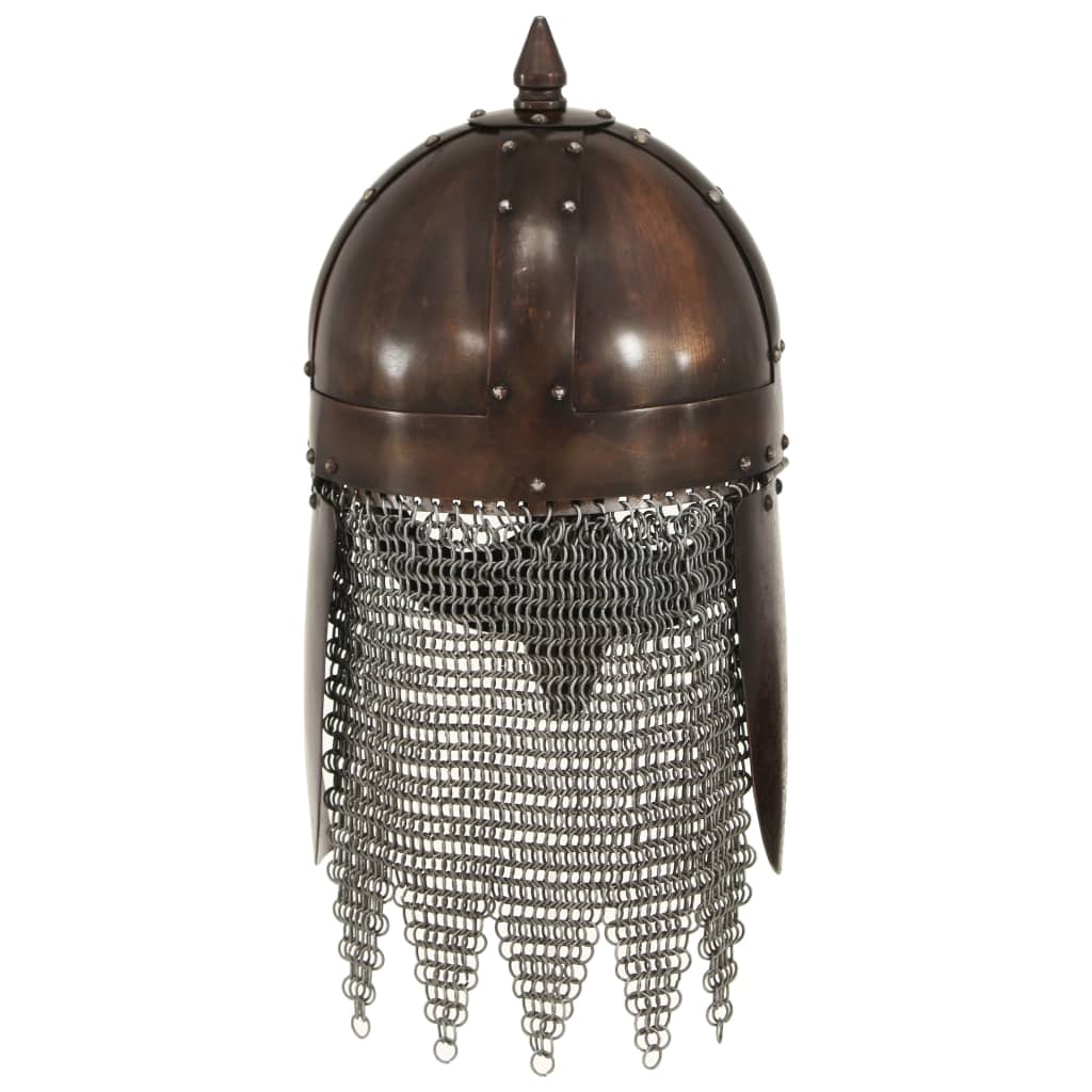 Vikinghelm Replica Larp Staal Koperkleurig Model 5