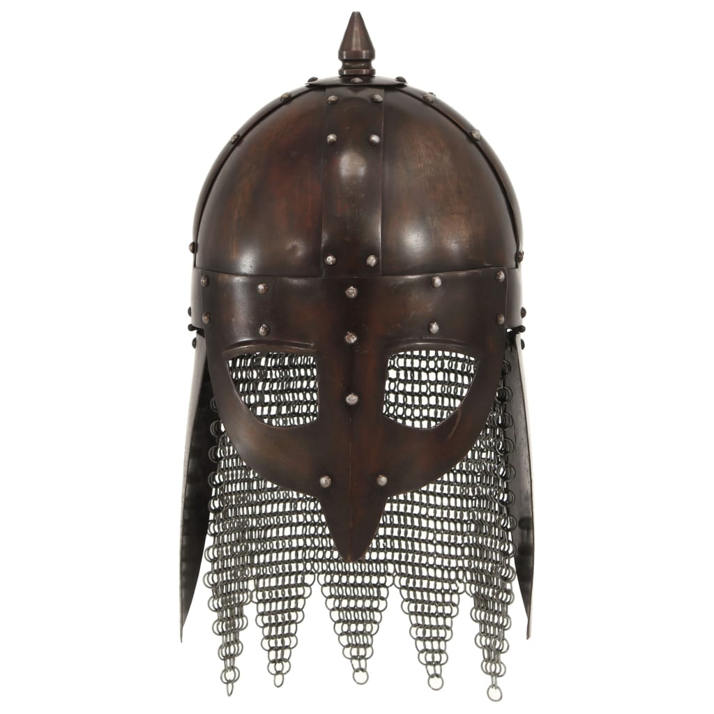 Vikinghelm Replica Larp Staal Koperkleurig Model 5