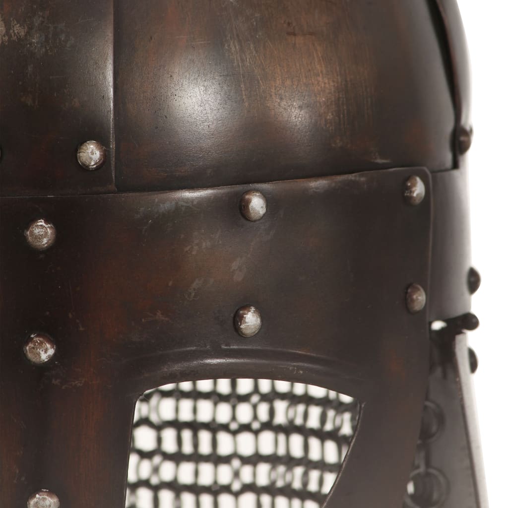 Vikinghelm Replica Larp Staal Koperkleurig Model 5