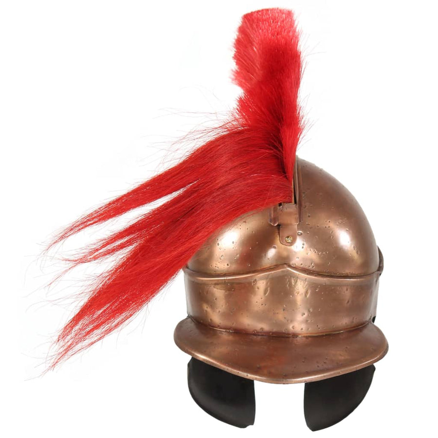 Soldatenhelm Grieks Replica Larp Staal Koperkleurig model 9