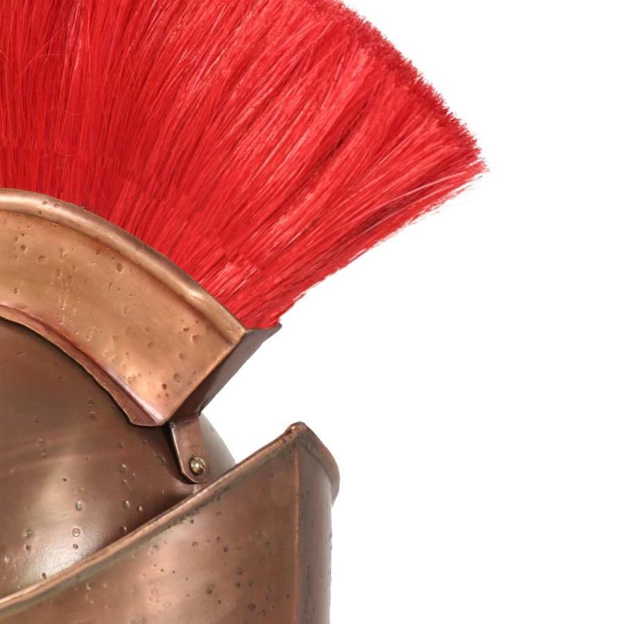 Soldatenhelm Grieks Replica Larp Staal Koperkleurig model 9