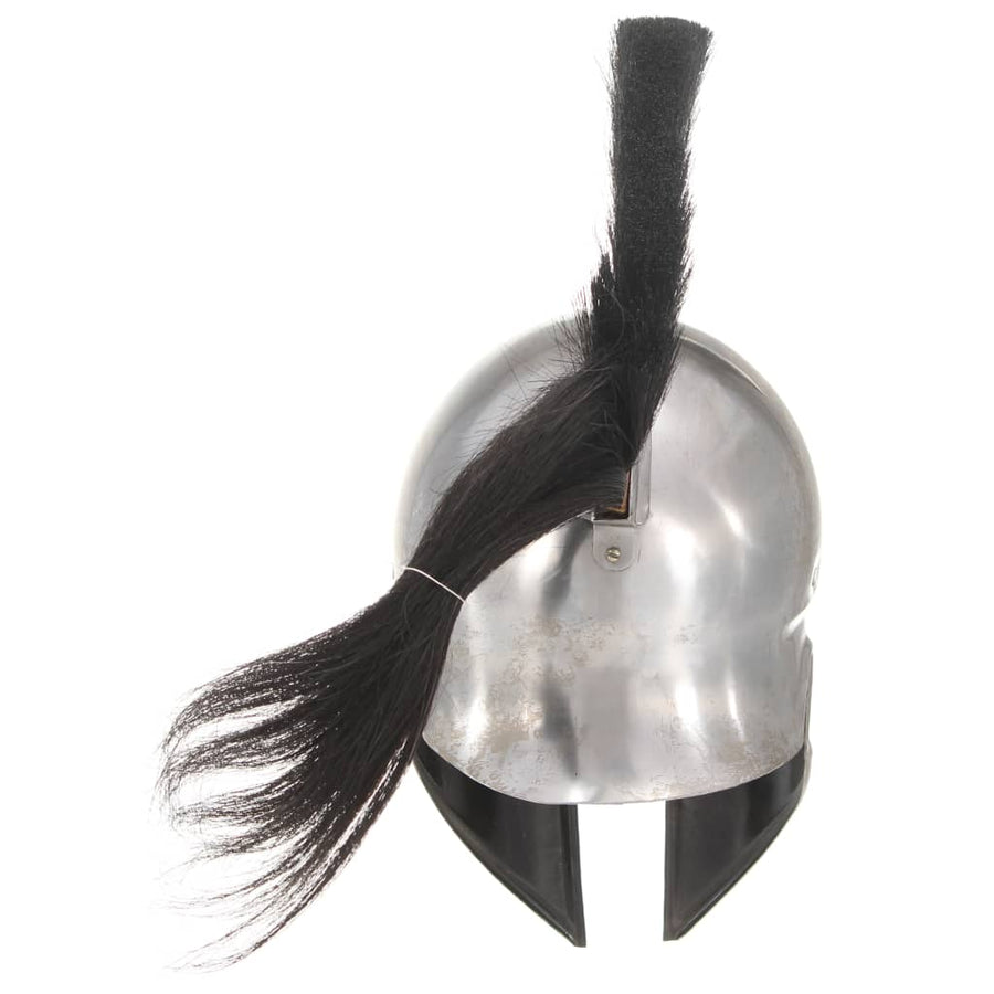 Soldatenhelm Grieks Replica Larp Staal Zilverkleurig