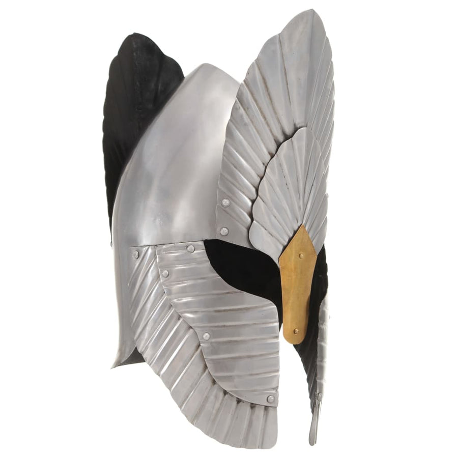 Ridderhelm Middeleeuws Replica Larp Staal Zilverkleurig model 12
