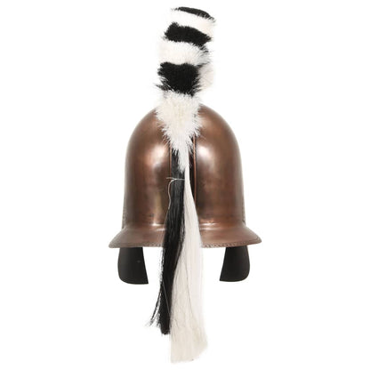 Soldatenhelm Grieks Replica Larp Staal Koperkleurig
