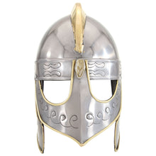 Beowulfhelm Replica Larp Staal Zilverkleurig