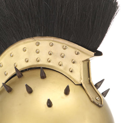 Soldatenhelm Grieks Replica Larp Staal Messingkleurig model 33