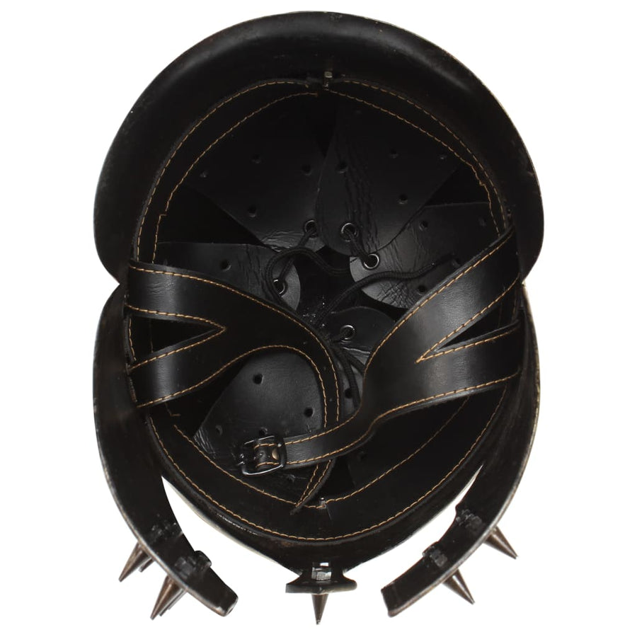 Soldatenhelm Grieks Replica Larp Staal Messingkleurig model 33
