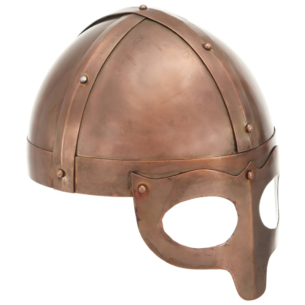 Vikinghelm Replica Larp Staal Koperkleurig