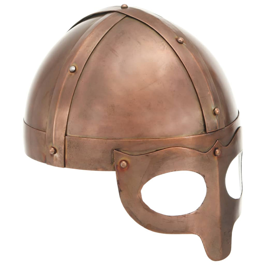 Vikinghelm Replica Larp Staal Koperkleurig