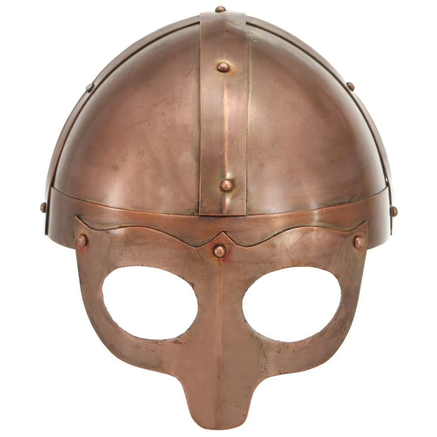 Vikinghelm Replica Larp Staal Koperkleurig