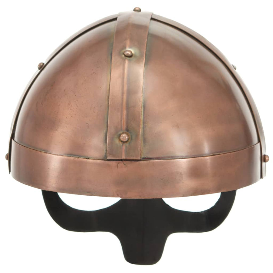Vikinghelm Replica Larp Staal Koperkleurig