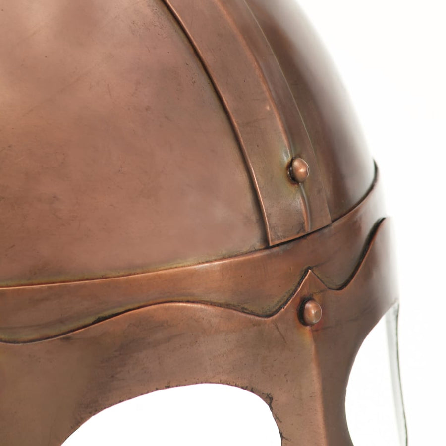 Vikinghelm Replica Larp Staal Koperkleurig