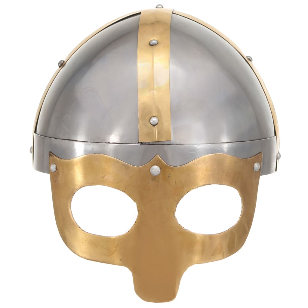 Vikinghelm Replica Larp Staal Zilverkleurig