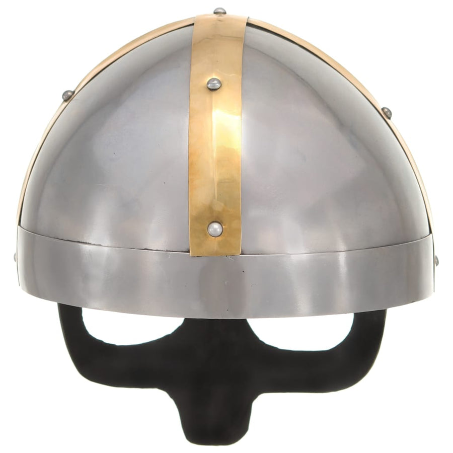 Vikinghelm Replica Larp Staal Zilverkleurig